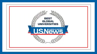 Grafika dekoracyjna z napisem the Best Global Universities Rankings