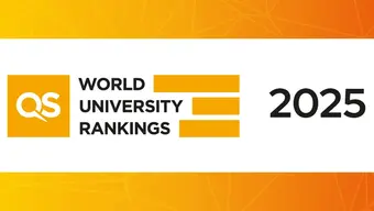 Grafika typograwiczna QS World University Rankings by Subject 2025 