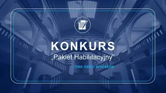 Grafika dekoracyjna z tekstem w tle zdjęcie holu budunku A0 AGH