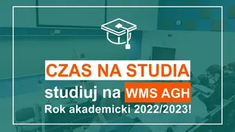 grafika z tekstem w tlez zdjecie studentów w sali wykładowej