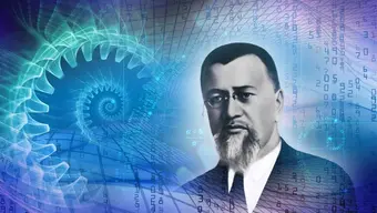 Gragfika dekoracyjna z wizerunkiem Antoniego Hoborskiego w okularach i z brodą