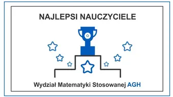 Grafika dekoracyjna z tekstem i trofeum na podium i gwiazdkam