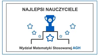 grafika dekoracyjna z tekstem i trofeum na podium