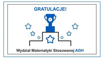 Grafika dekoracyjna trofeum na podium, gwiazdki i tekst